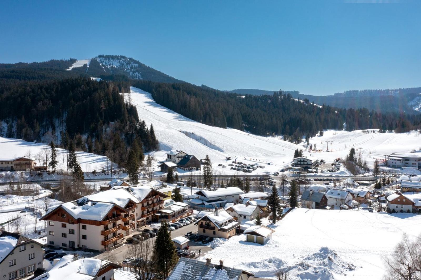 Apart- Und Wellnesshotel Dachsteinresort Russbach am Pass Gschutt Bagian luar foto